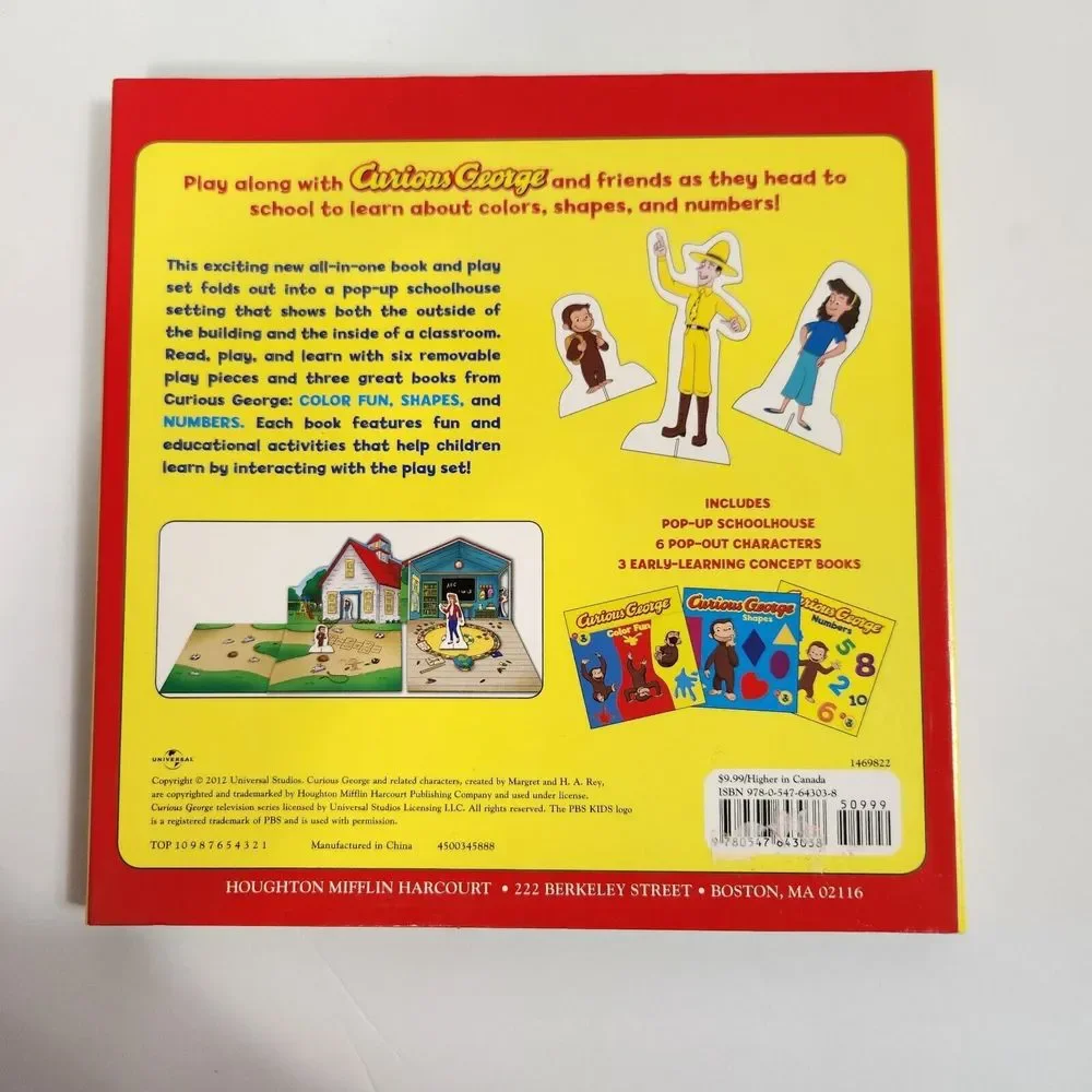 Curios George Schoolhouse Fun (Book And Play Set) Paperback-2012